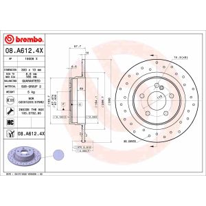 Disco de travão BREMBO 08.A612.4X
