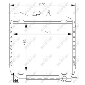 Radiator, motorkoeling NRF 53714