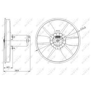 Ventilador, refrigeración de motor NRF 47401