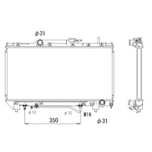 Radiator, aandrijfbatterij NRF 503968