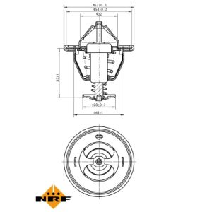 Thermostaat, koelvloeistof EASY FIT NRF 725174