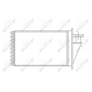 Intercambiador de calor, calefacción interior NRF 53565