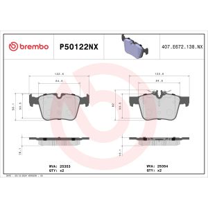 Jarrupala, levyjarru BREMBO P50122NX