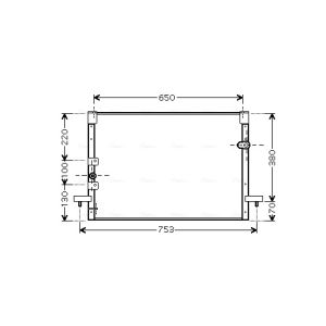 Condensador, ar condicionado AVA COOLING TO5213