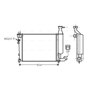 Arrefecedor do motor AVA COOLING CNA2149