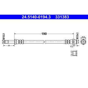 Jarruletku ATE 24.5140-0194.3