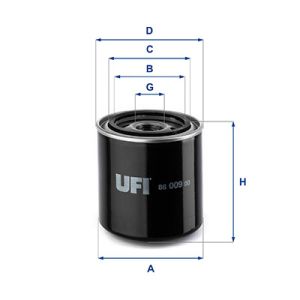 Filtro de óleo UFI 86.009.00