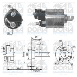Magnetschalter, Starter MEAT & DORIA 46052