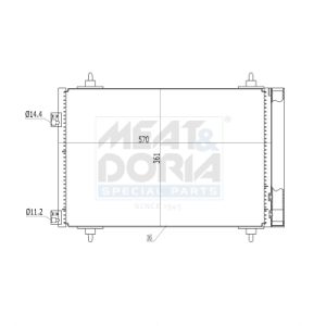 A/C-kondensor MEAT & DORIA 991084
