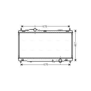 Motorkühler AVA COOLING TO2495
