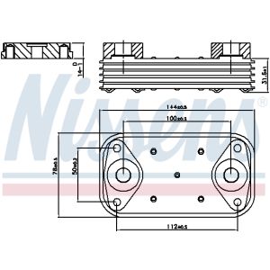 Oliekoeler, motorolie NISSENS 90889