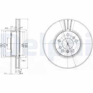 Bremsscheibe DELPHI BG3628