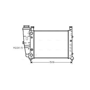 Arrefecedor do motor AVA COOLING FT2040