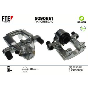 Pinça do travão de disco, traseiro FTE 9290861