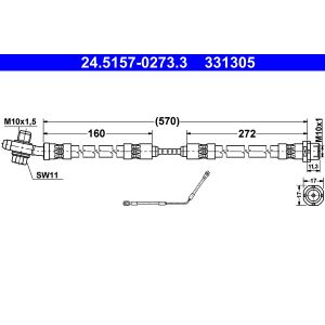 Bremsschlauch ATE 24.5157-0273.3
