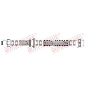 Tubo do travão flexível traseiro, esquerdo QUICK BRAKE QB32.998