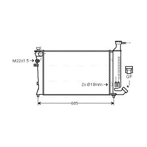 Arrefecedor do motor AVA COOLING PEA2136