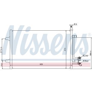 Condensator, airconditioning NISSENS 940097