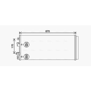 A/C-kondensor AVA COOLING OL5690D