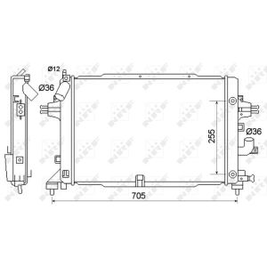 Radiator, motorkoeling NRF 53145