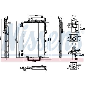 Kondensator, Klimaanlage NISSENS 940833