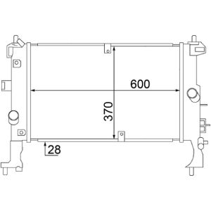 Arrefecedor do motor MAHLE CR 1500 000S