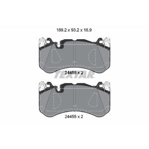 Juego de pastillas de freno TEXTAR 2445505, delante