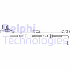 Contacto de aviso, desgaste de pastillas de freno DELPHI LZ0315