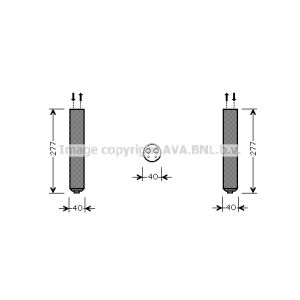 Droger, airconditioningsysteem AVA COOLING SUD089 AVA