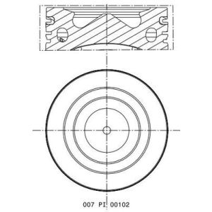 Kolben MAHLE 007 PI 00102 000