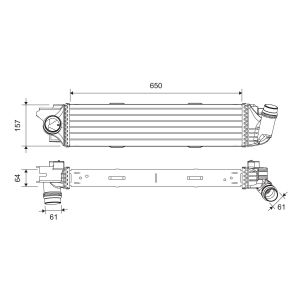 Ladeluftkühler VALEO 818299