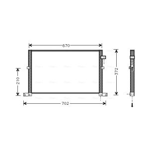 Kondensator, Klimaanlage AVA COOLING FD5334 AVA