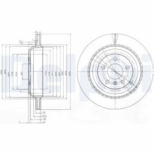 Disco de freno DELPHI BG4030