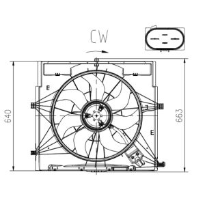 Ventilador, refrigeración de motor NRF 47920