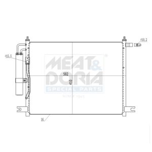 Condenseur (climatisation) MEAT & DORIA 991270