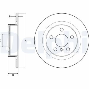Disco de freno DELPHI BG4812C