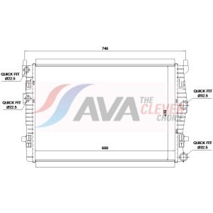 Raffreddatore motore AVA COOLING VN2461
