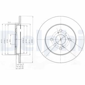 Bremsscheibe DELPHI BG4055