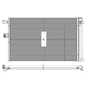 Kondensator, Klimaanlage NRF 350462