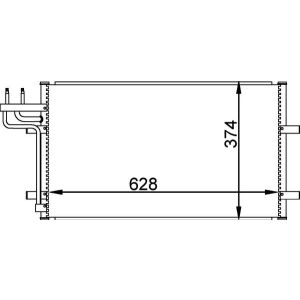 A/C-kondensor MAHLE AC 374 000P