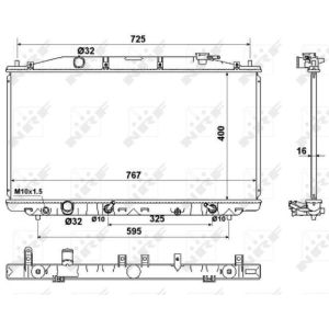 Kühler, Antriebsbatterie NRF 53971