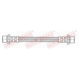 Tubo do travão flexível traseiro, esquerdo QUICK BRAKE 24.003