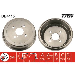 Jarrurumpu TRW DB4115