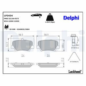 Jarrupalasarja DELPHI LP3434, takana