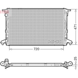 Radiador, arrefecimento do motor DENSO DRM02043