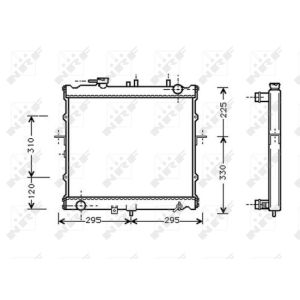 Radiator, motorkoeling NRF 53831