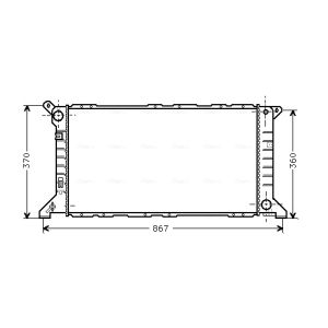 Arrefecedor do motor AVA COOLING FD2206