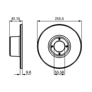 Bremsscheibe BOSCH 0 986 478 811