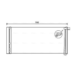 Condensador, sistema de ar condicionado AVA COOLING PR5083D AVA