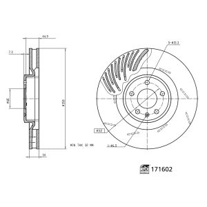 Disco de travão FEBI BILSTEIN 171602